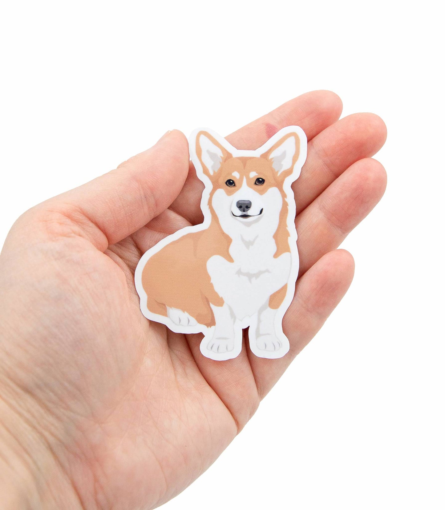 Vinyylinen piirretty welsh corgi pembroke tarra