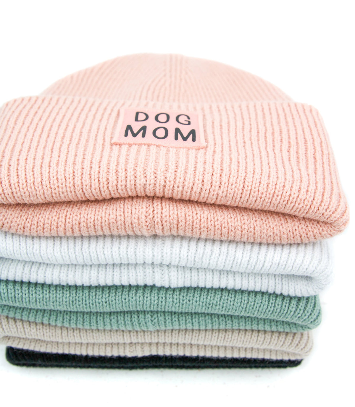 Suomessa käsinpainettu 100% kierrätysmateriaalista valmistettu dog mom pipo