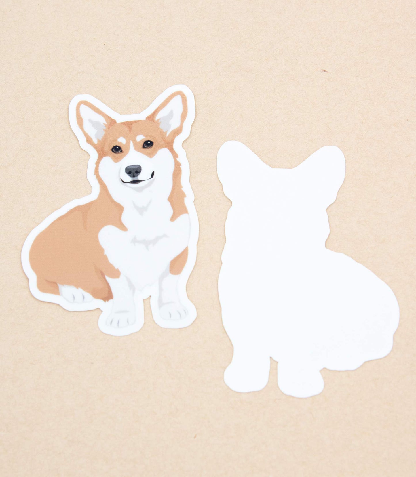 Vinyylinen piirretty welsh corgi pembroke tarra