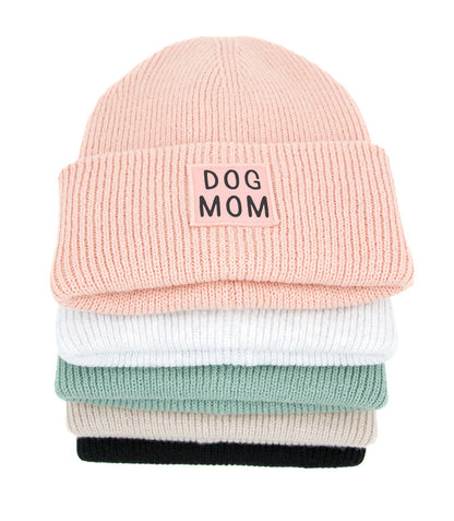 Suomessa käsinpainettu 100% kierrätysmateriaalista valmistettu dog mom pipo