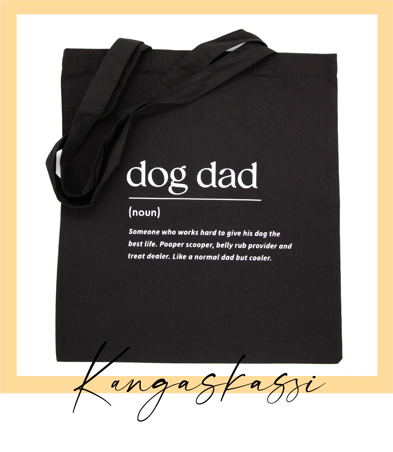 Dog dad -kangaskassi
