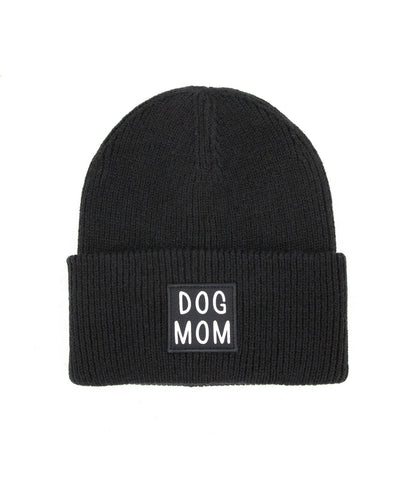 Suomessa käsinpainettu 100% kierrätysmateriaalista valmistettu dog mom pipo